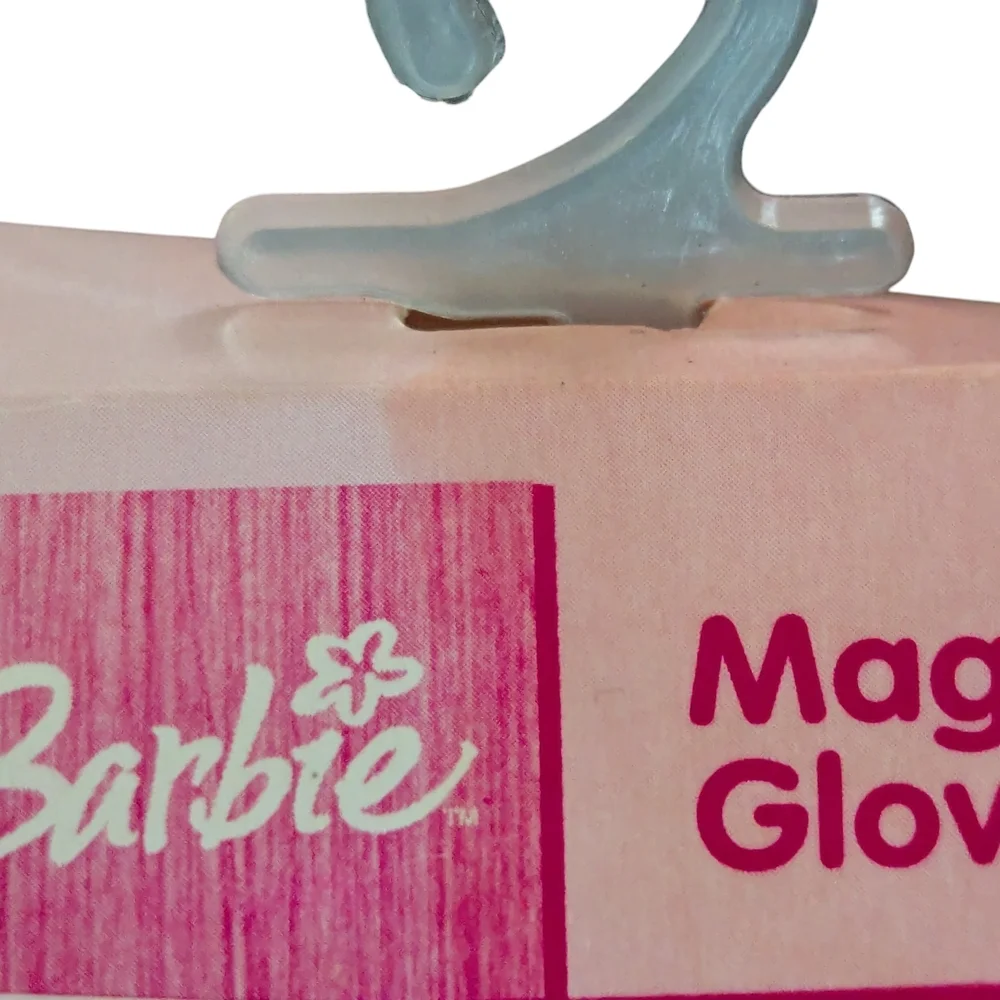 Barbie Pink Knit Magic Gloves Doll Fan Clothes Warm Winter Snowball Fingers Soft